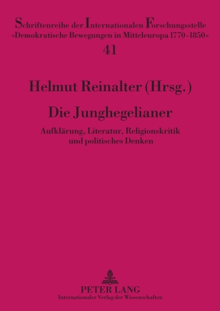 Imagen de portada: Die Junghegelianer 1st edition 9783631603857
