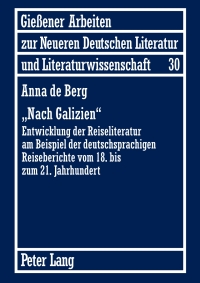 Omslagafbeelding: «Nach Galizien» 1st edition 9783631604458