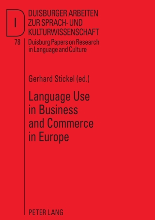 Omslagafbeelding: Language Use in Business and Commerce in Europe 1st edition 9783631588031
