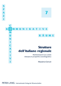 Titelbild: Strutture dell’italiano regionale 1st edition 9783631596012