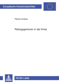 Cover image: Ratingagenturen in der Krise 1st edition 9783631599020