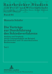 Imagen de portada: Die Vertraege zur Durchfuehrung des Schiedsverfahrens 1st edition 9783631598344