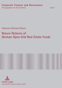 Cover image: Return Patterns of German Open-End Real Estate Funds 1st edition 9783631604069