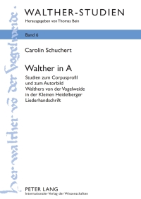 Titelbild: Walther in A 1st edition 9783631598467