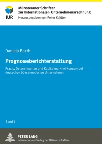 Imagen de portada: Prognoseberichterstattung 1st edition 9783631595435