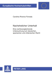 Omslagafbeelding: Nachehelicher Unterhalt 1st edition 9783631609064