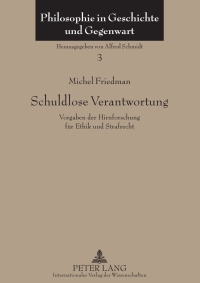 Cover image: Schuldlose Verantwortung 1st edition 9783631604892