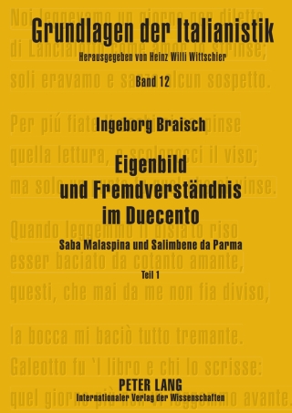 Cover image: Eigenbild und Fremdverstaendnis im Duecento 1st edition 9783631590027