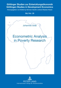 صورة الغلاف: Econometric Analysis in Poverty Research 1st edition 9783631597101