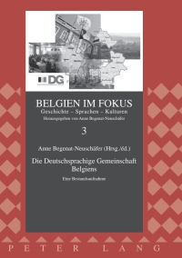 Imagen de portada: Die Deutschsprachige Gemeinschaft Belgiens 1st edition 9783631594544