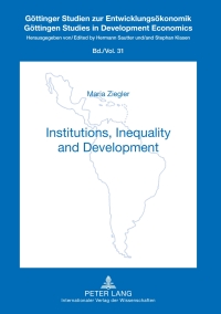 Titelbild: Institutions, Inequality and Development 1st edition 9783631605417