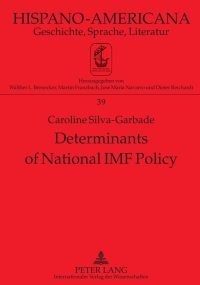 Cover image: Determinants of National IMF Policy 1st edition 9783631605608