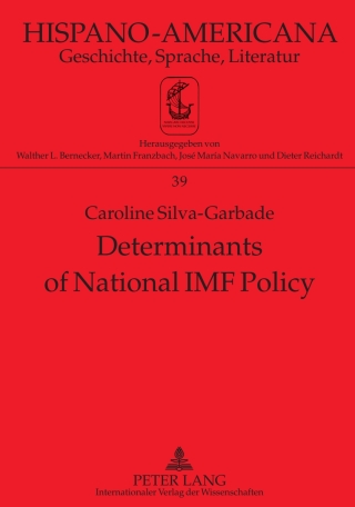 Cover image: Determinants of National IMF Policy 1st edition 9783631605608