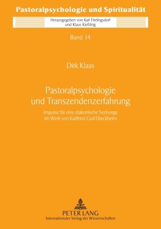 Cover image: Pastoralpsychologie und Transzendenzerfahrung 1st edition 9783631617021