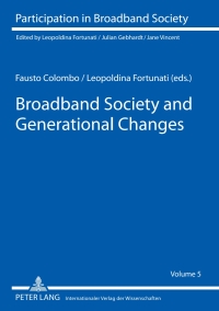 Cover image: Broadband Society and Generational Changes 1st edition 9783631604199