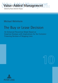 Immagine di copertina: The Buy or Lease Decision 1st edition 9783631615935