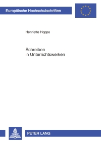 Cover image: Schreiben in Unterrichtswerken 1st edition 9783631617137