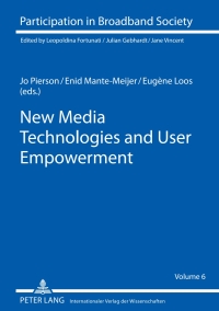 Cover image: New Media Technologies and User Empowerment 1st edition 9783631600313