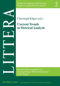 Cover image: Current Trends in Metrical Analysis 1st edition 9783631608814