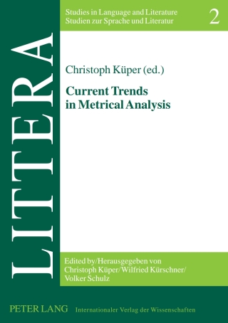Titelbild: Current Trends in Metrical Analysis 1st edition 9783631608814