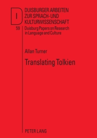 Imagen de portada: Translating Tolkien 1st edition 9783631535172