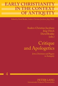 表紙画像: Critique and Apologetics 1st edition 9783631580110