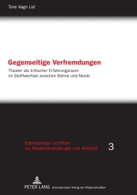 Imagen de portada: Gegenseitige Verfremdungen 1st edition 9783631611746