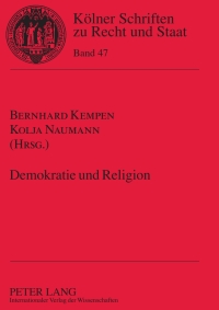 Imagen de portada: Demokratie und Religion 1st edition 9783631620557