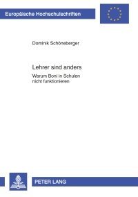 Cover image: Lehrer sind anders 1st edition 9783631635445