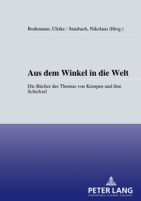 صورة الغلاف: Aus dem Winkel in die Welt 1st edition 9783631547588