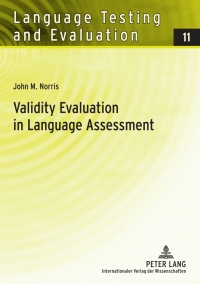 Cover image: Validity Evaluation in Language Assessment 1st edition 9783631549469