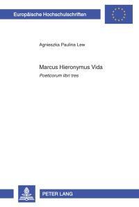 Titelbild: Marcus Hieronymus Vida 1st edition 9783631580820