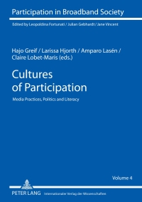 Imagen de portada: Cultures of Participation 1st edition 9783631596746