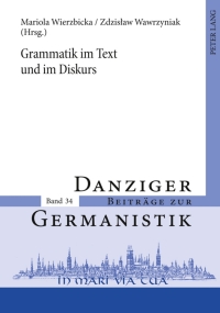 Cover image: Grammatik im Text und im Diskurs 1st edition 9783631605592