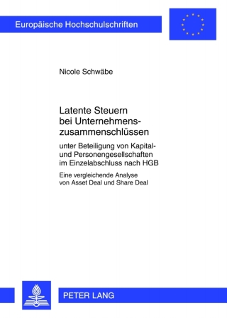 Titelbild: Latente Steuern bei Unternehmenszusammenschluessen 1st edition 9783631636541