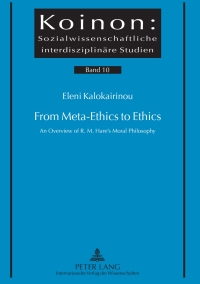 Imagen de portada: From Meta-Ethics to Ethics 1st edition 9783631364819