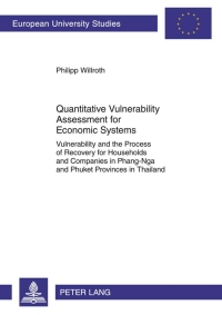 Cover image: Quantitative Vulnerability Assessment for Economic Systems 1st edition 9783631635834