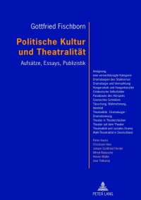 Titelbild: Politische Kultur und Theatralitaet 1st edition 9783631632512