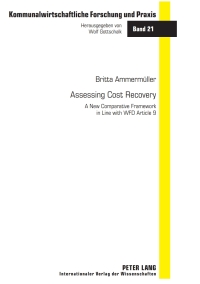 Titelbild: Assessing Cost Recovery 1st edition 9783631613719