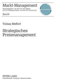 Cover image: Strategisches Preismanagement 1st edition 9783631594100