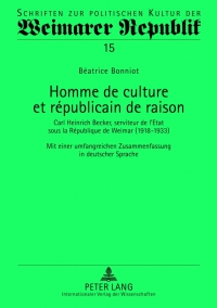 Imagen de portada: Homme de culture et républicain de raison 1st edition 9783631631713