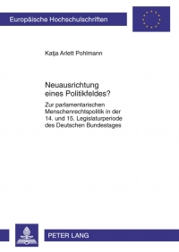 Cover image: Neuausrichtung eines Politikfeldes? 1st edition 9783631622575