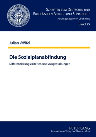 Imagen de portada: Die Sozialplanabfindung 1st edition 9783631631690