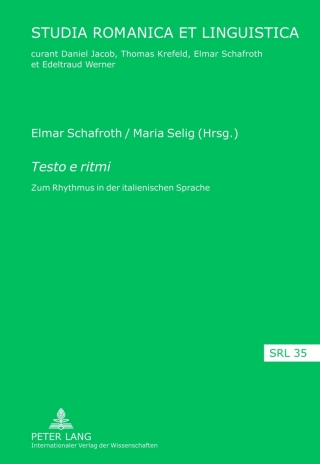 Cover image: Testo e ritmi 1st edition 9783631615447