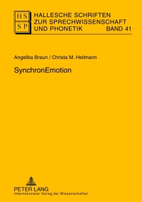 Imagen de portada: SynchronEmotion 1st edition 9783631615188