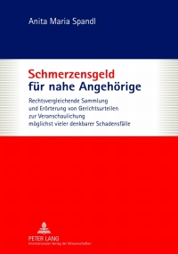 Cover image: Schmerzensgeld fuer nahe Angehoerige 1st edition 9783631637135