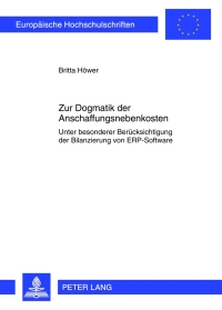 Imagen de portada: Zur Dogmatik der Anschaffungsnebenkosten 1st edition 9783631638309