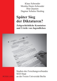 Cover image: Spaeter Sieg der Diktaturen? 1st edition 9783631637418