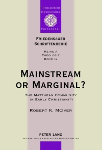صورة الغلاف: Mainstream or Marginal? 1st edition 9783631638545