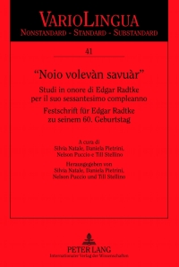 Cover image: «Noio volevàn savuàr» 1st edition 9783631636695